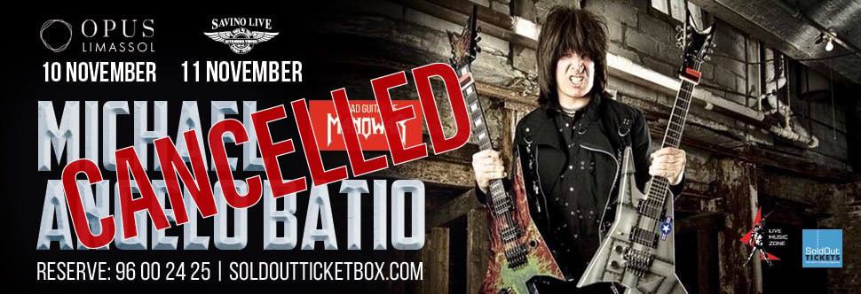 MICHAEL ANGELO BATIO - CANCELLED