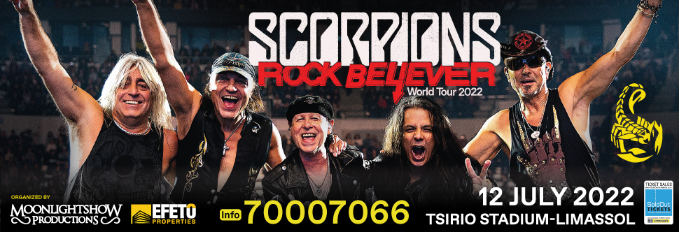 SCORPIONS “ROCK BELIEVER WORLD TOUR 2022” 